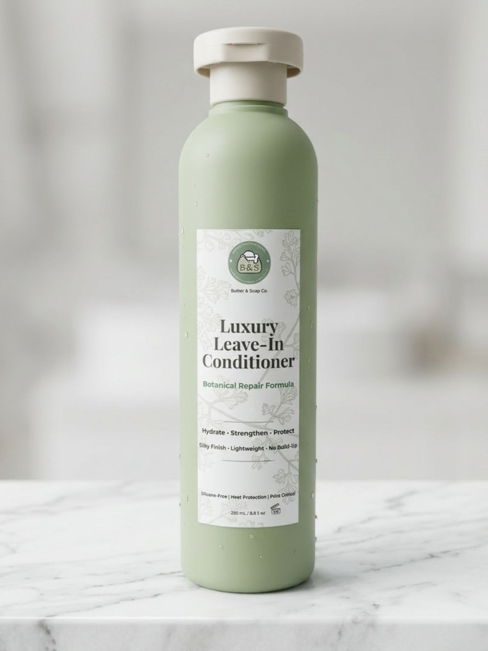 Natural Peptide Leave-In Conditioner and Heat Protectant (Paraben-Free)